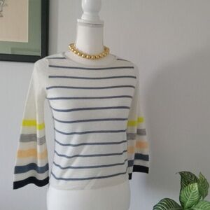 Autumn Cashmere NWT Lightweight Striped Sweater Size Small
